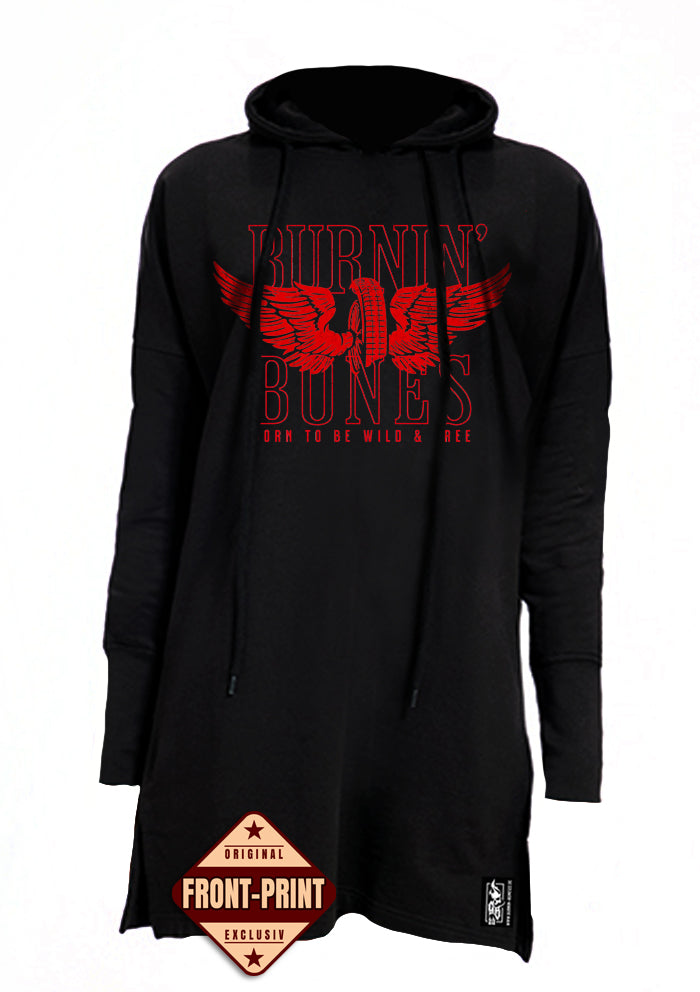 Dress-Hoodie Casual Women BB22 - Flying Wheel B/R