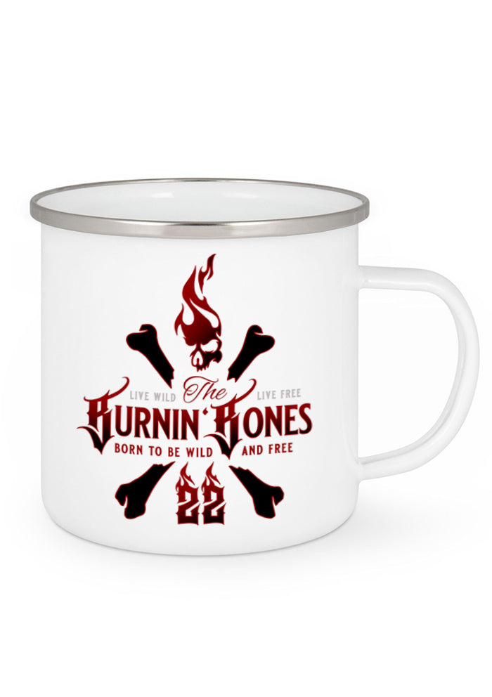 Tasse Emaile BB22 - Skull Bones W/BR