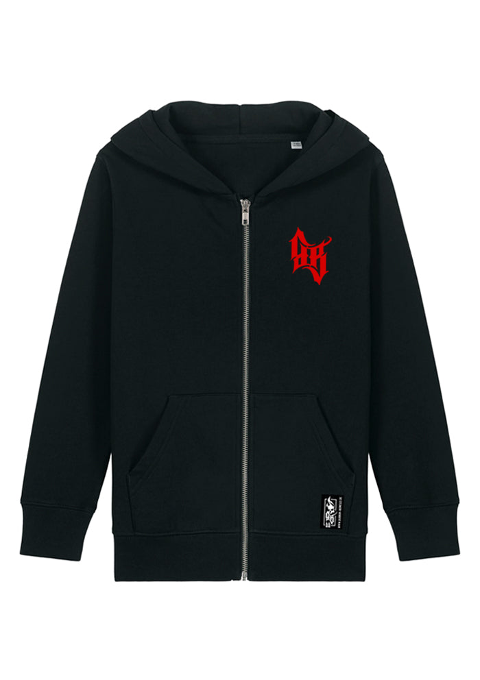 Little Bandits Hoodie-Jacke - Skull Bones B/R