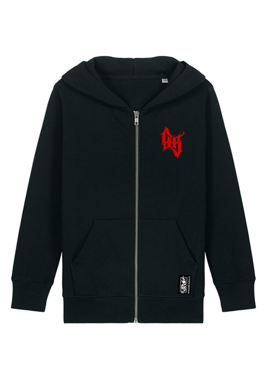 Little Bandits Hoodie-Jacke - Skull Bones B/R