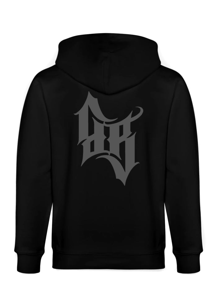Hoodie-Jacke Men BB22 Heavy - Crossed Bones B/G