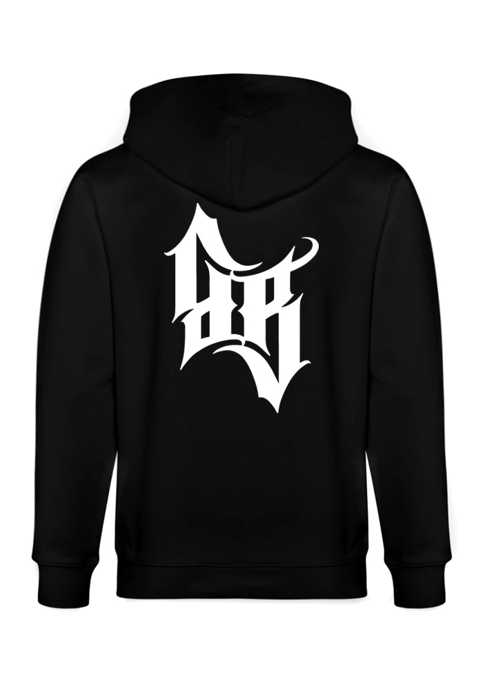 Hoodie-Jacke Men BB22 Heavy - Crossed Bones B/W