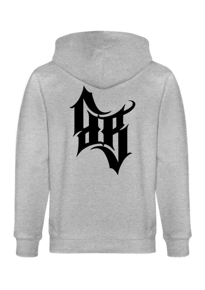 Hoodie-Jacke Men BB22 Heavy - Crossed Bones G/B
