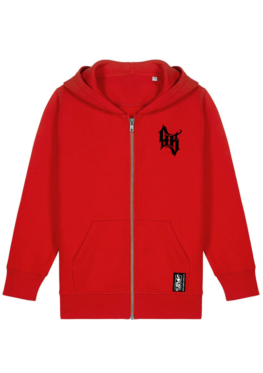 Little Bandits Hoodie-Jacke - Skull Bones R/B