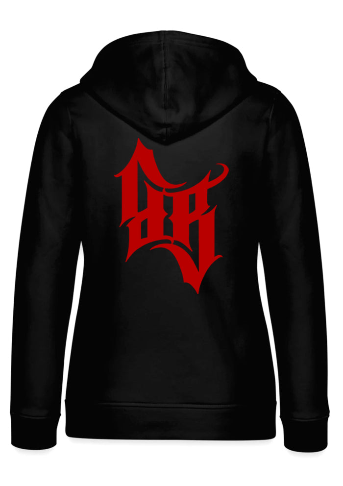 Hoodie Women BB22 Classic - Crossed Bones B/R
