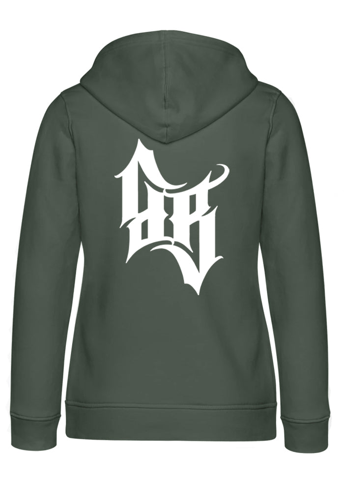 Hoodie Women BB22 Classic - Crossed Bones K/W