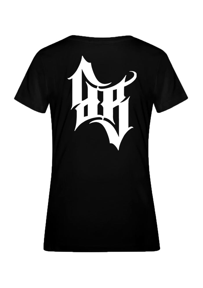 T-Shirt Women BB22 - Crossed Bones B/W