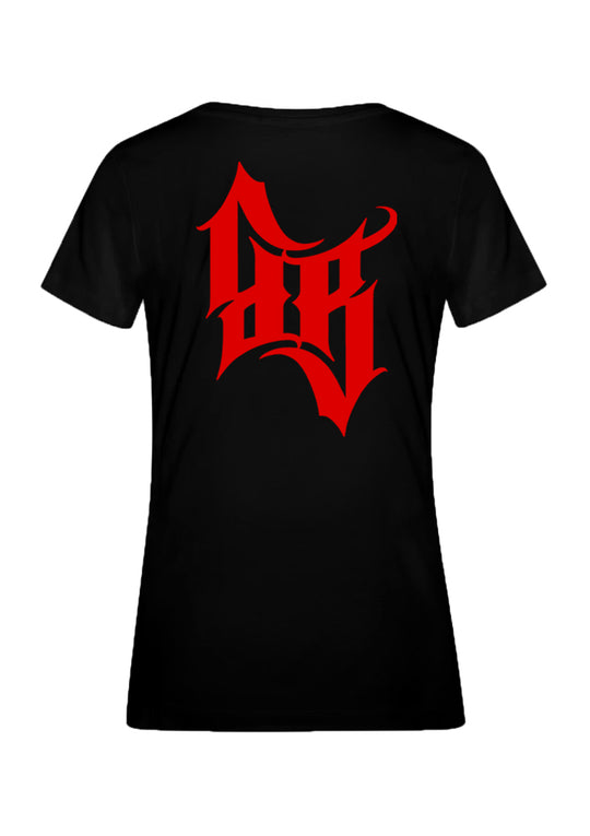 T-Shirt Women BB22 - Crossed Bones B/R