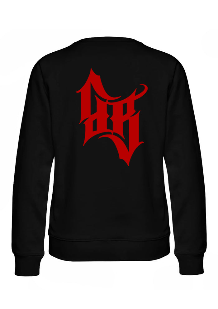 Crewneck Women BB22 Classic - Crossed Bones B/R