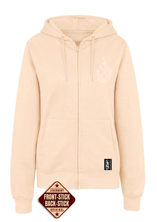 Hoodie-Jacke Women  BB22 Heavy - Crossed Bones Sand/Sand