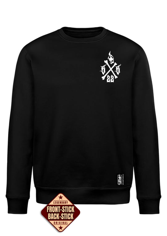 Crewneck Men BB22 Classic - Crossed Bones B/W
