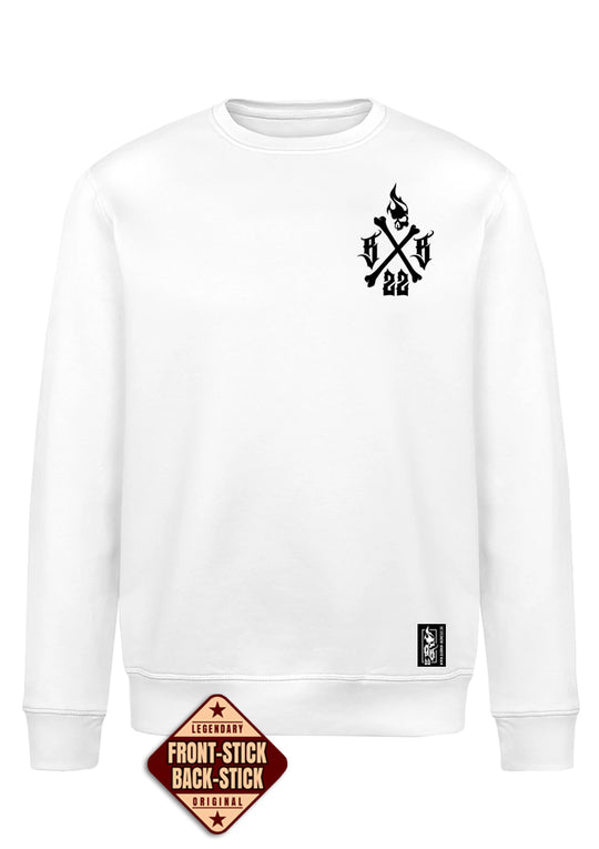 Crewneck Men BB22 Classic - Crossed Bones W/B