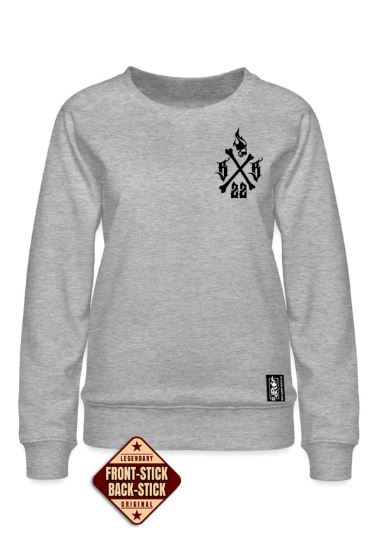 Crewneck Women BB22 Classic - Crossed Bones G/B