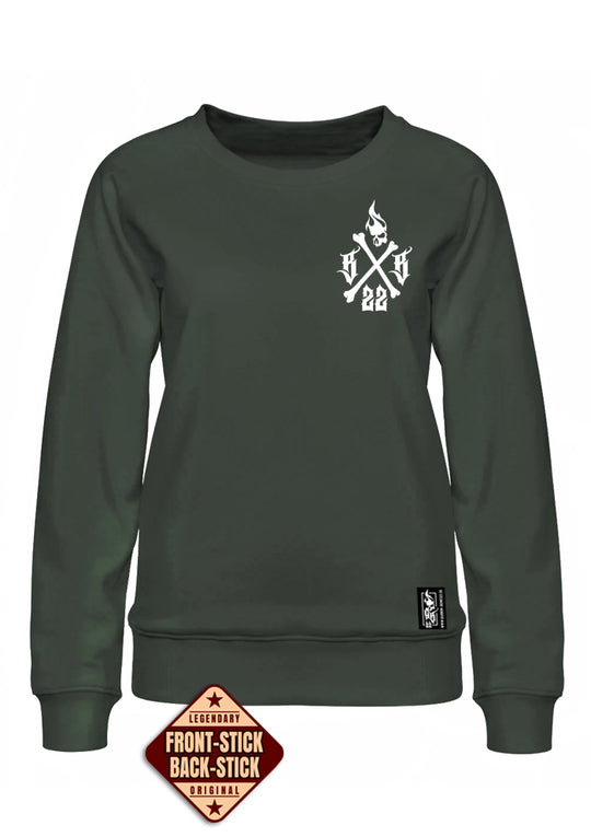 Crewneck Women BB22 Classic - Crossed Bones K/W
