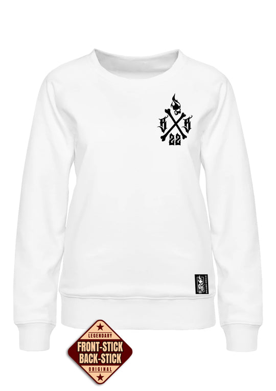 Crewneck Women BB22 Classic - Crossed Bones W/B