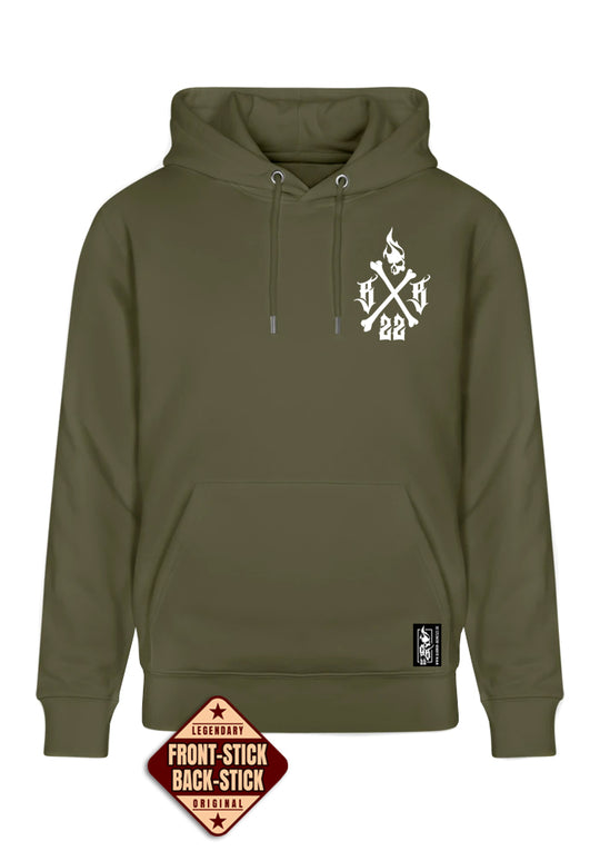 Hoodie Men BB22 Classic - Crossed Bones K/W