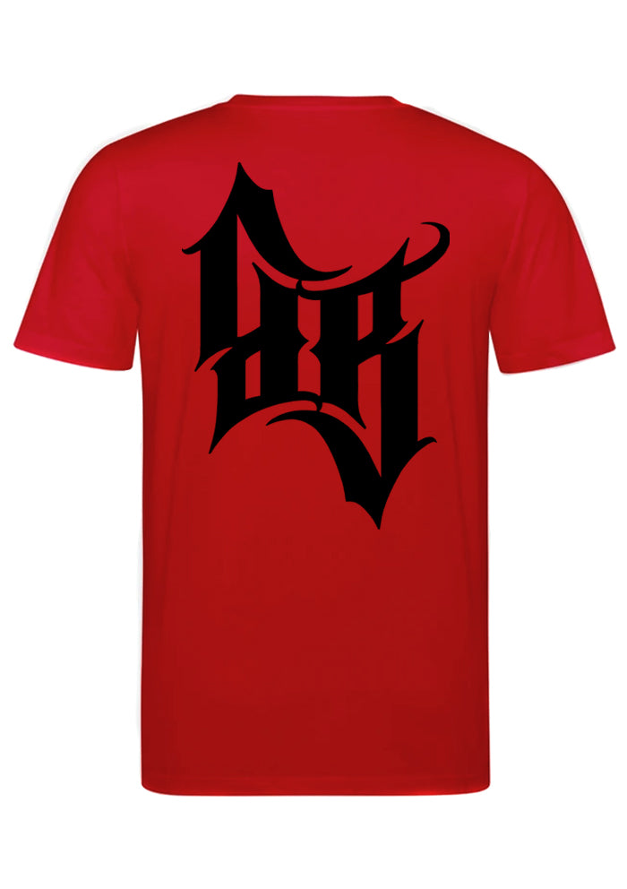 T-Shirt Men BB22 - Crossed Bones R/B