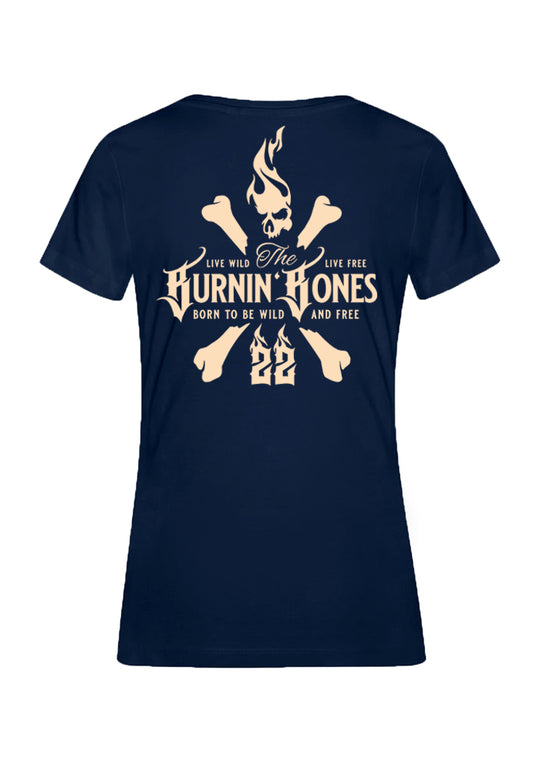 T-Shirt Women BB22 - Skull Bones N/VD