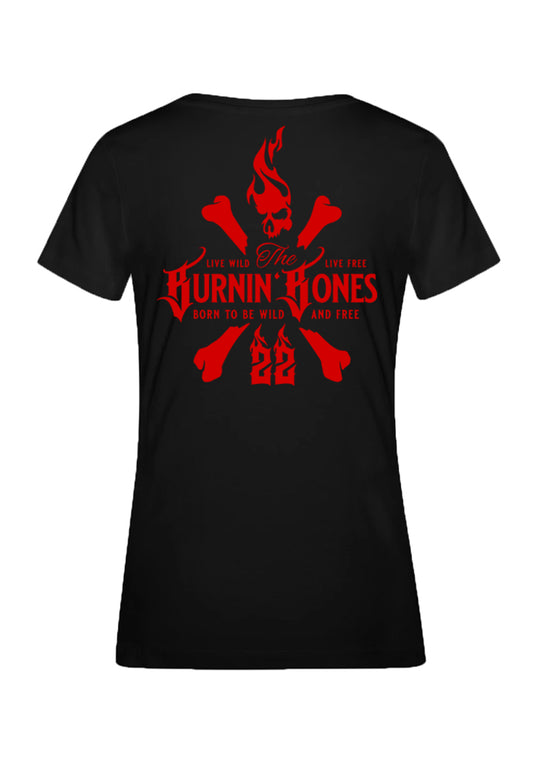 T-Shirt Women BB22 - Skull Bones B/R