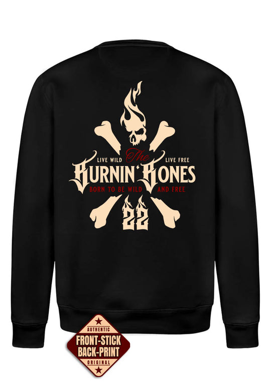 Crewneck Men BB22 Classic - Skull Bones B/RDR