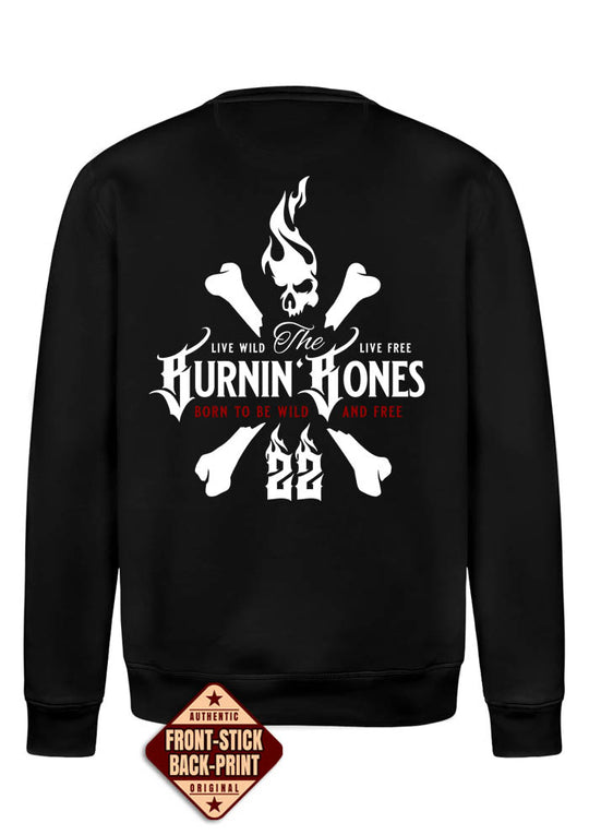 Crewneck Men BB22 Classic - Skull Bones B/WR
