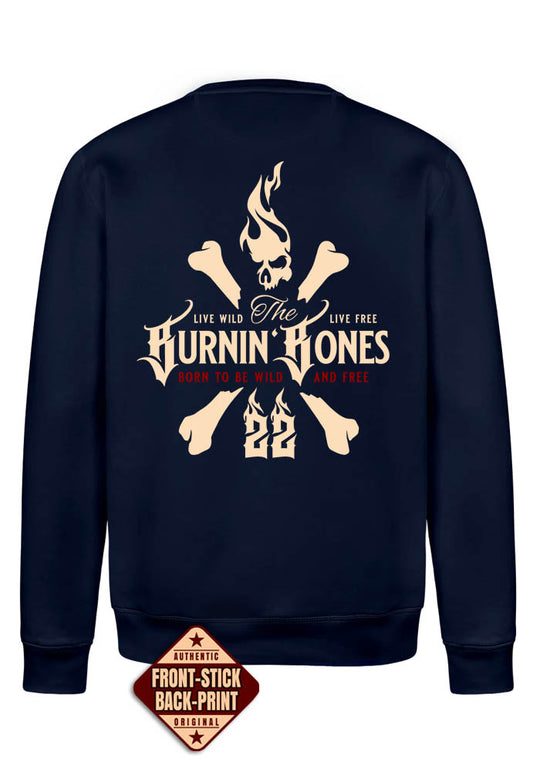 Crewneck Men BB22 Classic - Skull Bones N/VDR