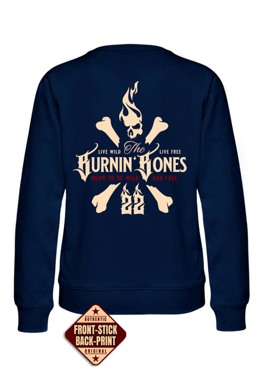 Crewneck Women BB22 Classic - Skull Bones N/VDR
