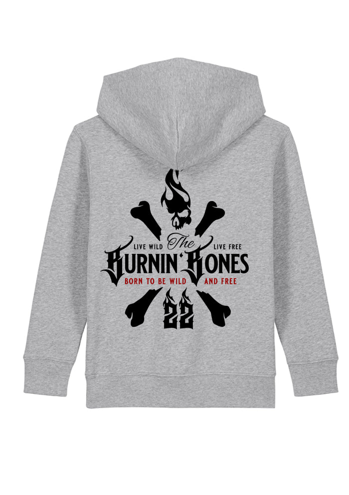 Little Bandits Hoodie - Skull Bones G/BR