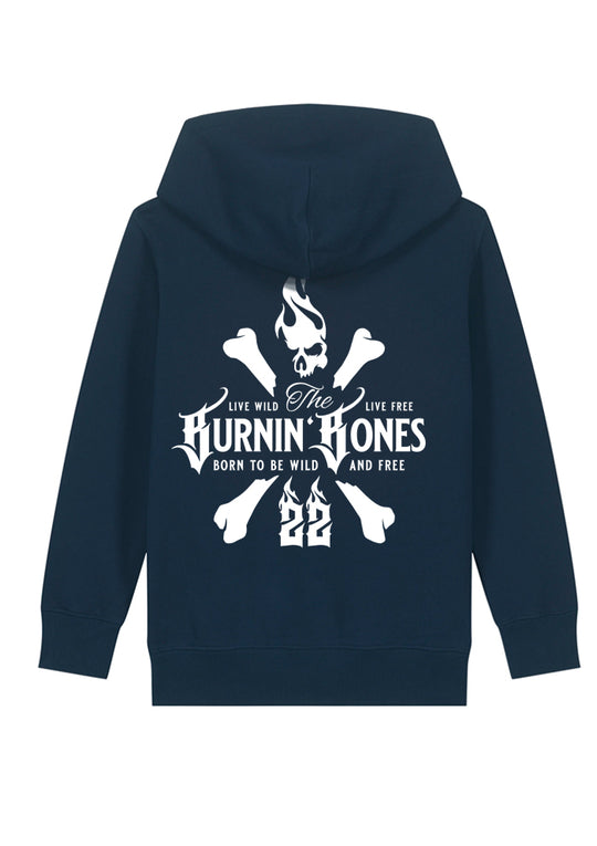 Little Bandits Hoodie - Skull Bones N/W