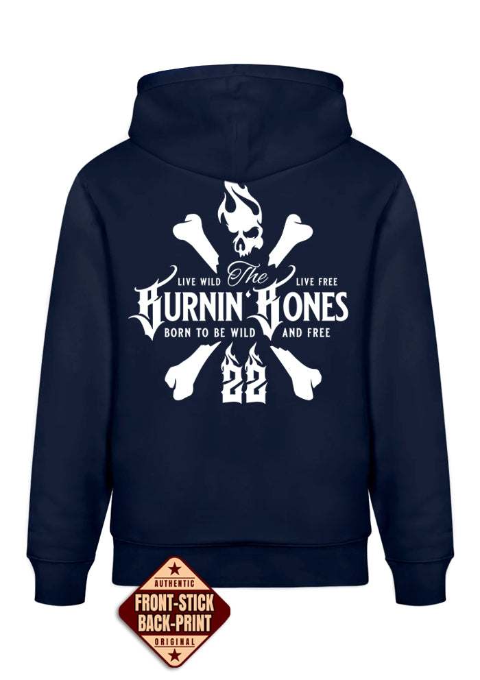 Hoodie Men BB22 Classic - Skull Bones N/W