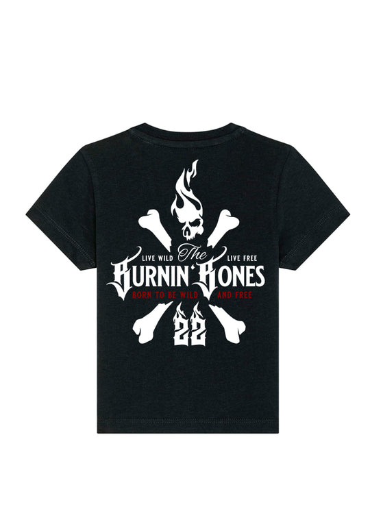 Baby Bandits T-Shirt - Skull Bones B/WR