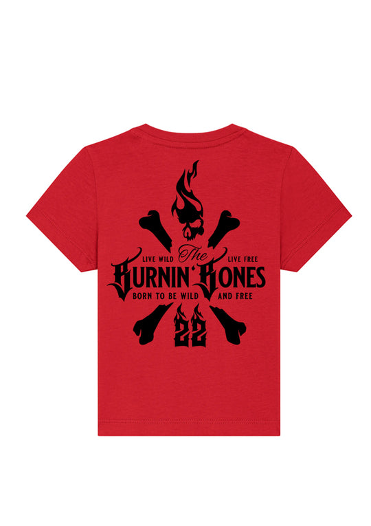 Baby Bandits T-Shirt - Skull Bones R/B