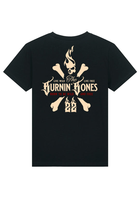 Little Bandits T-Shirt - Skull Bones B/DR