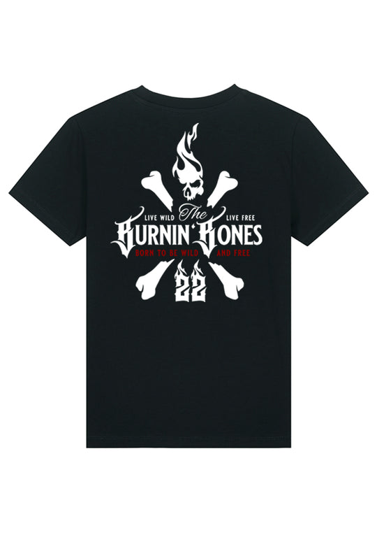 Little Bandits T-Shirt - Skull Bones B/WR