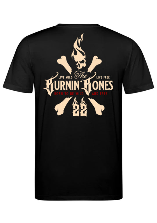 T-Shirt Men BB22 - Skull Bones B/DR