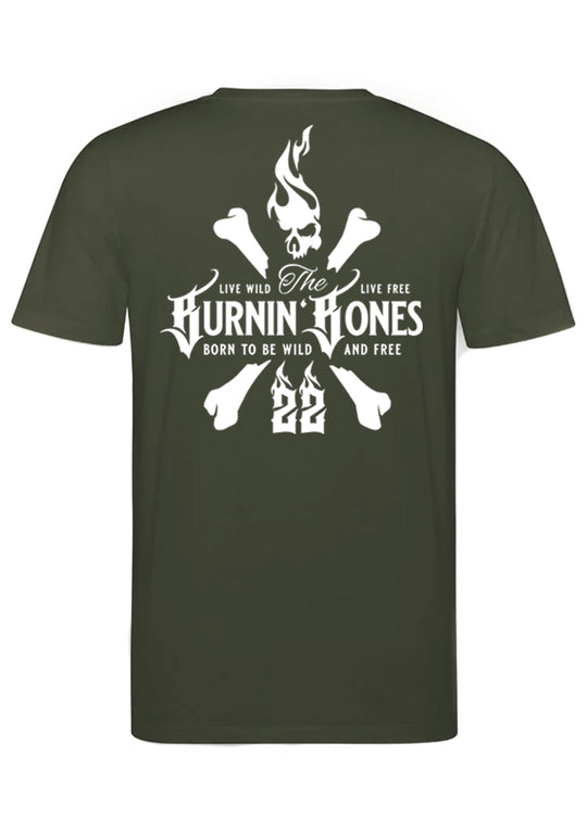 T-Shirt Men BB22 - Skull Bones K/W