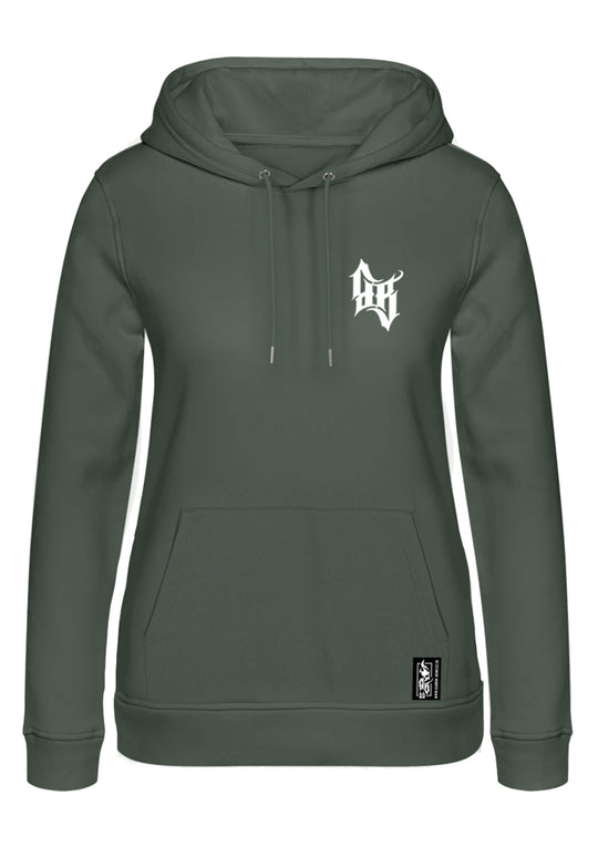 Hoodie Women BB22 Classic - Skull Bones K/W