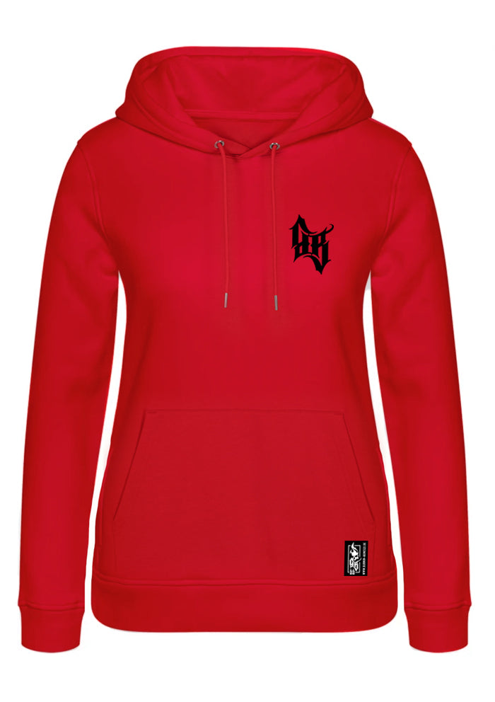 Hoodie Women BB22 Classic - Skull Bones R/B