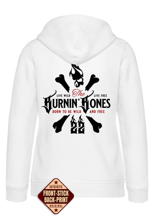Hoodie Women BB22 Classic - Skull Bones W/RBR