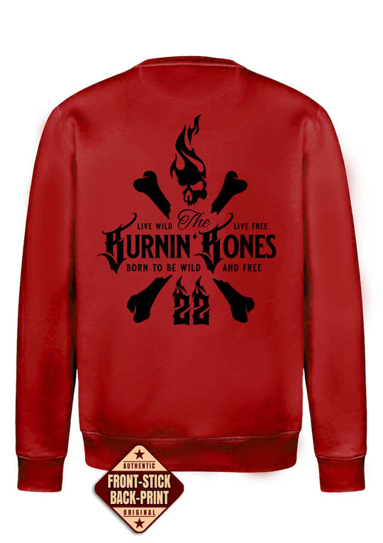 Crewneck Men BB22 Classic - Skull Bones R/B