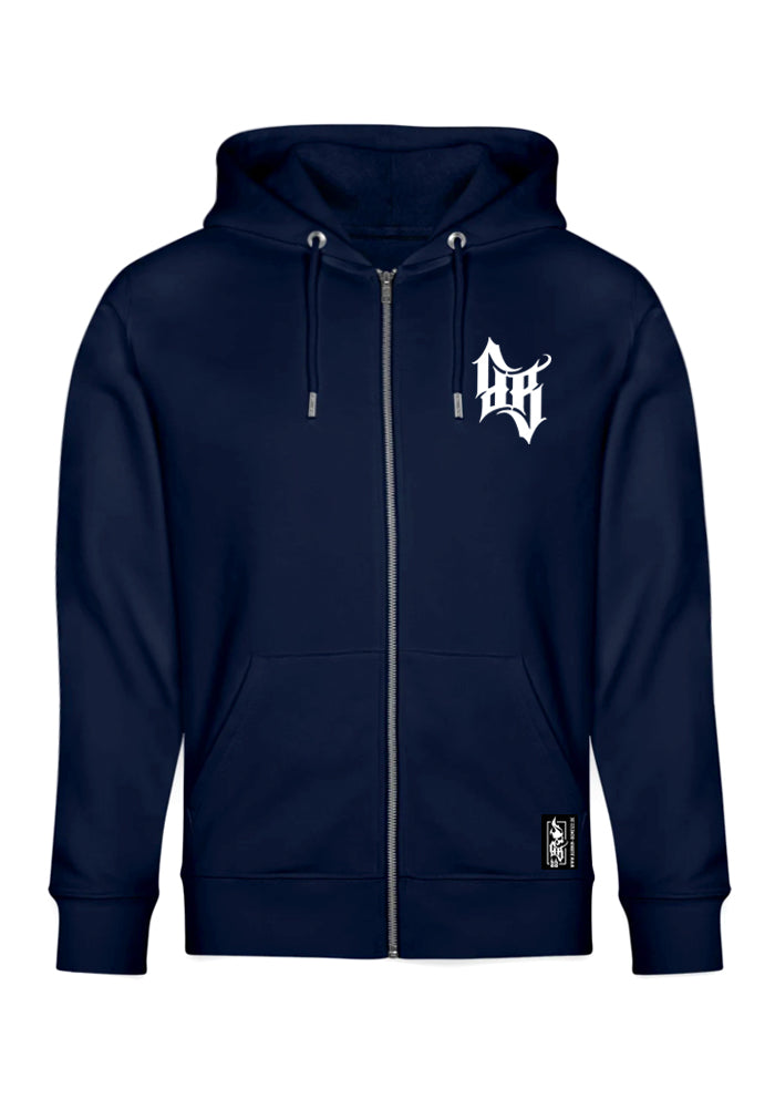 Hoodie-Jacke Men BB22 Heavy - Skull Bones N/W