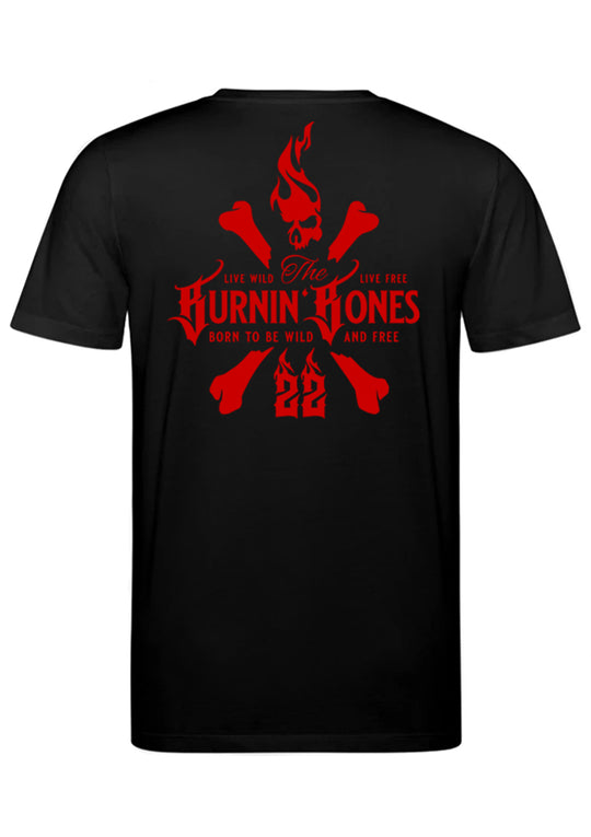 T-Shirt Men BB22 - Skull Bones B/R