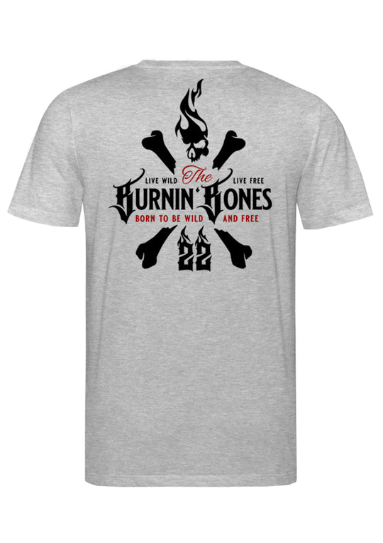 T-Shirt Men BB22 - Skull Bones G/RBR