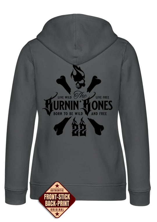 Hoodie Women BB22 Classic - Skull Bones A/B