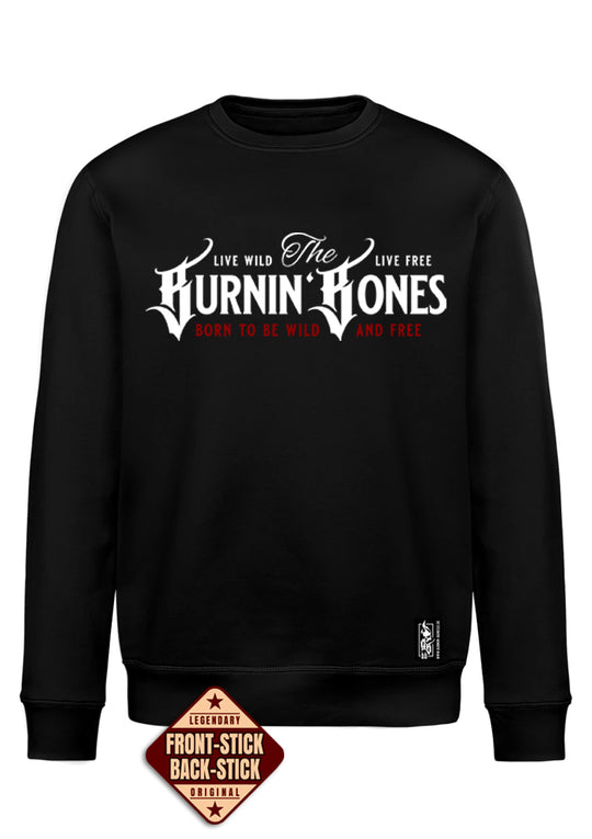 Crewneck Men BB22 Classic - Burnin' Bones B/WR