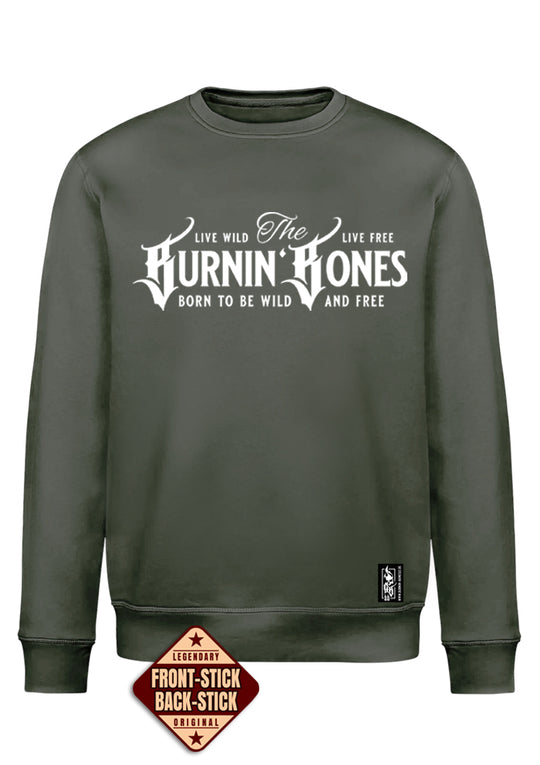 Crewneck Men BB22 Classic - Burnin' Bones K/W