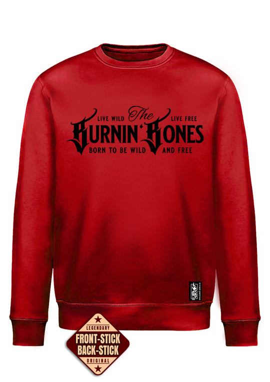 Crewneck Men BB22 Classic - Burnin' Bones R/B
