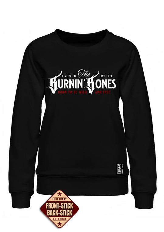 Crewneck Women BB22 Classic - Burnin' Bones B/WR