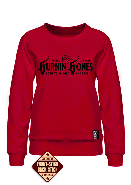 Crewneck Women BB22 Classic - Burnin' Bones R/B