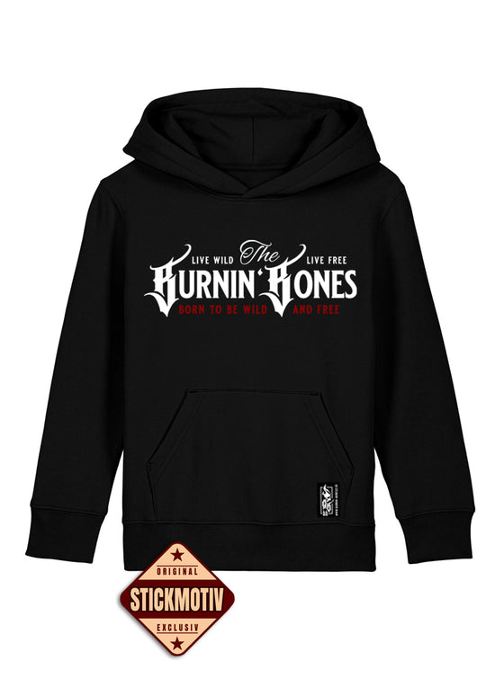 Little Bandits Hoodie - Bunrin' Bones B/WR